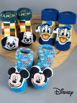 Yellow Bee - Multi-Color Character Booties