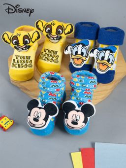 Yellow Bee - Multi-Color Character Booties