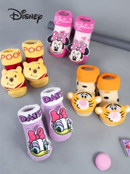 Yellow Bee - Multi-Color Character Booties