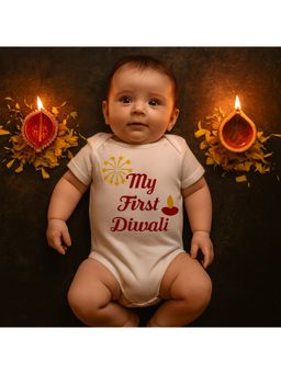 The Little Tales - White Typography Romper