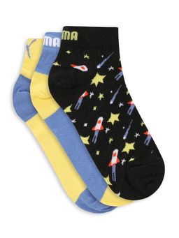 Puma - Unisex Multi-Color Solid/Plain 3 Pair of Socks