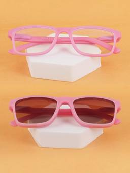 DukieKooky - Unisex Pink Solid/Plain Uv Coating Sunglass