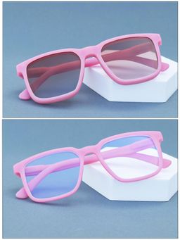 DukieKooky - Unisex Pink Solid/Plain Uv Coating Sunglass
