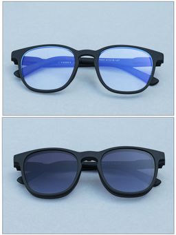 DukieKooky - Unisex Black Solid/Plain Uv Coating Sunglass