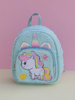 DukieKooky - Girls Teal Printed Backpack