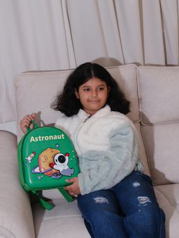 DukieKooky - Unisex Green Graphic Backpack