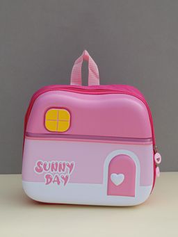 DukieKooky - Unisex Pink Printed Backpack