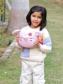 DukieKooky - Girls Pink Embroidered Sling Bag