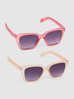 DukieKooky - Unisex Grey Solid/Plain Uv Coating Sunglass