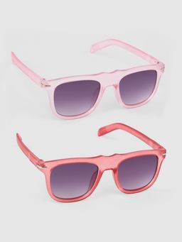 DukieKooky - Unisex Grey Solid/Plain Uv Coating Sunglass