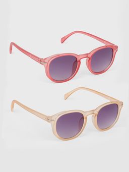 DukieKooky - Unisex Grey Solid/Plain Uv Coating Sunglass