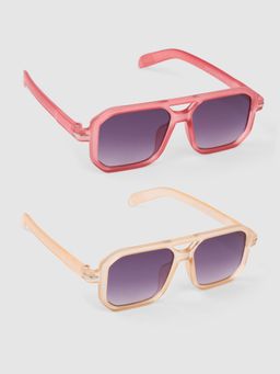 DukieKooky - Unisex Grey Solid/Plain Uv Coating Sunglass