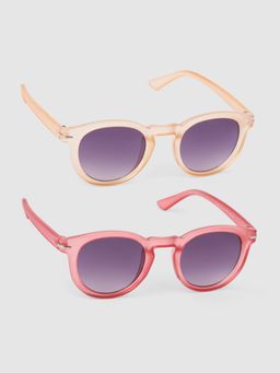 DukieKooky - Unisex Grey Solid/Plain Uv Coating Sunglass