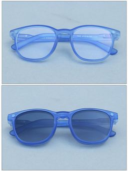 DukieKooky - Unisex Blue Solid/Plain Uv Coating Sunglass