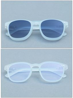 DukieKooky - Unisex Blue Solid/Plain Uv Coating Sunglass