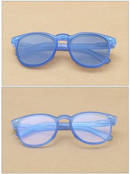 DukieKooky - Unisex Blue Solid/Plain Uv Coating Sunglass