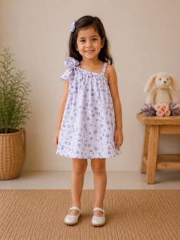 Pankhuri by Priyanka - Lavender Bloom Floral Dress