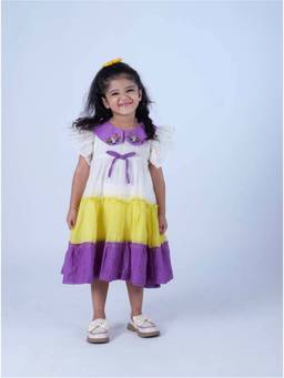 Pankhuri by Priyanka - Chanderi Three Layer Dress