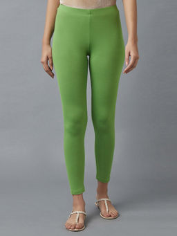 Elleven - Eleven Green Cotton Lycra Leggings