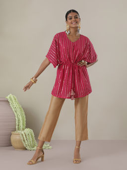 Gajra Gang - Pataka Hot Pink Kaftan