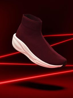 Off Limits - Bareform Burgundy Sneakers
