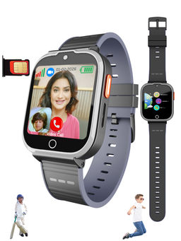 Spiky - Cyclops 4G Video Calling Dewatering Waterproof Smartwatch with GPS - Black