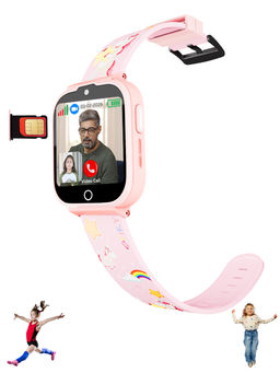 Spiky - Cyclops 4G Video Calling Dewatering Waterproof Smartwatch with GPS - Pink