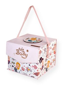 Little Surprise Box - Pink Mermaid Newborn Hamper Gift Box for Baby Girl (0-6 Months)