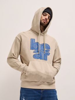 The Bear House - Men'S Cotton Graphic Printed Hooded Sweatshirt