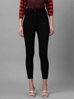 Globus - Black Checked Skinny Fit Trousers