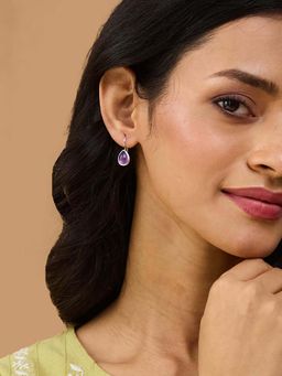 Fabindia - Purple Studs Earrings