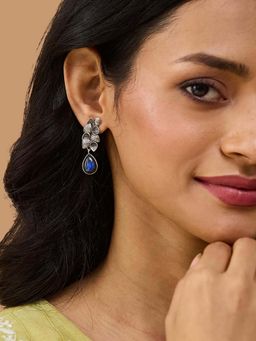 Fabindia - Navy Blue Dangler Earrings