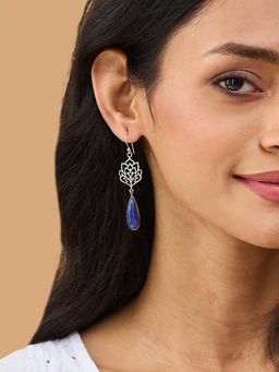 Fabindia - Navy Blue Dangler Earrings