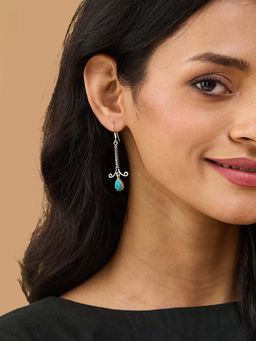 Fabindia - Blue Dangler Earrings