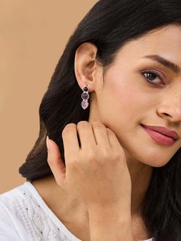Fabindia - Purple Studs Earrings