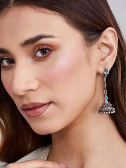 Fabindia - Blue Jhumka Earrings
