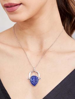 Fabindia - Navy Blue Pendant Necklace
