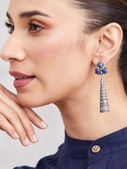 Fabindia - Navy Blue Jhumka Earrings