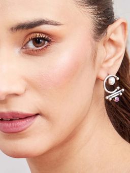 Fabindia - Purple Studs Earrings