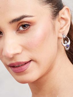 Fabindia - Purple Studs Earrings
