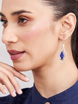 Fabindia - Navy Blue Dangler Earrings