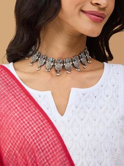 Fabindia - Multi-Color Metal Short Necklace