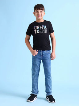 U.S. POLO ASSN. - Cotton Flock Print T-Shirt