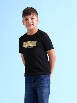 U.S. POLO ASSN. - Boys Brand Print Cotton T-Shirt