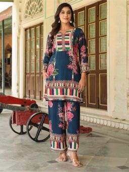 Autumnlane - Mahua Prussian Printed Co-Ord Set