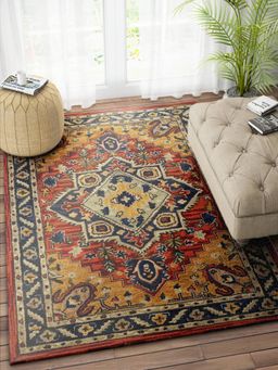 IMPERIAL KNOTS - Multi-Color Serapi Hand Tufted Carpet (5x8 feet)
