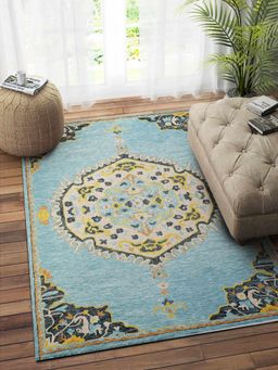 IMPERIAL KNOTS - Multi-Color Traditional Hand Tufted Carpet (5x8 feet)