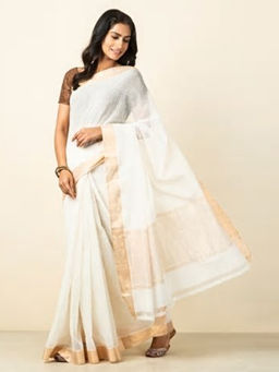 Fabindia - Cotton Mangalgiri Woven Sari