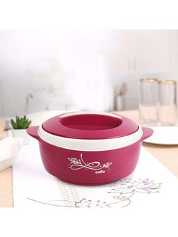 CELLO - Sapphire Insulated Inner Steel Casserole for Roti, 1250ml, Pink
