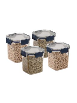 CELLO - Stack Lock Air Tight Containers For Kitchen Storage 900ml, Blue (Set of 4)